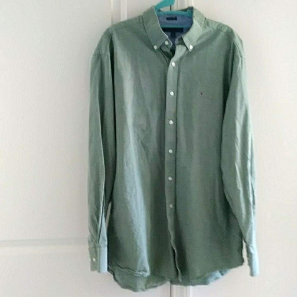 Men long sleeve button down shirt